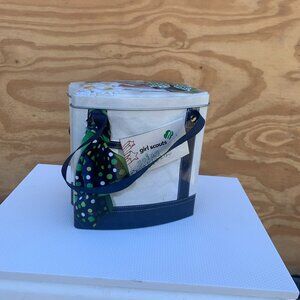 GIRL SCOUTS - 2015 Girl Scouts "Going Places" lidded tin tote bag canister